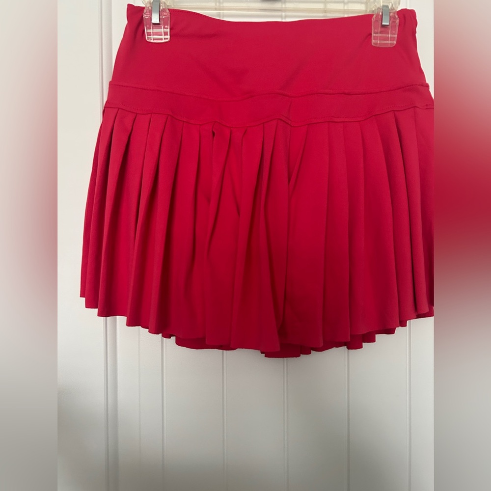 Kyodan Red Pleated Skirt